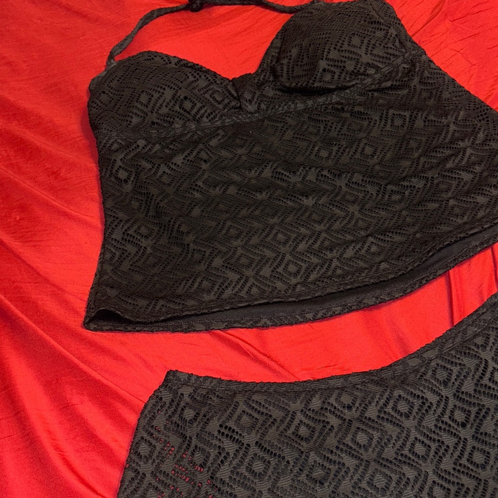 Catalina Black Swim Bandeau Set - Picture 4 of 7